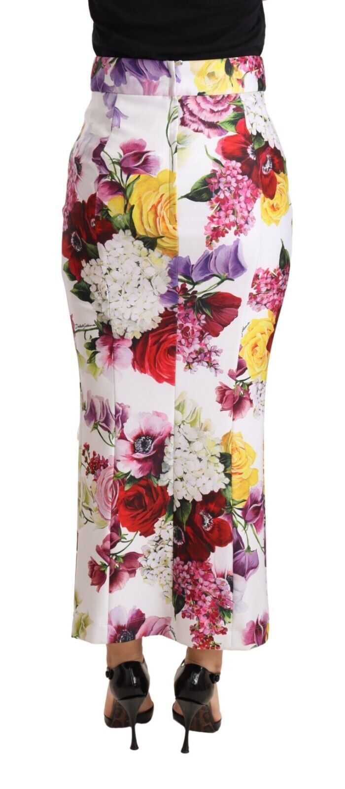 Floral High Waist Pencil Skirt