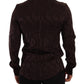 Bordeaux GOLD Logo Silk Slim Fit Mens Shirt