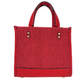 (CA291) Dempsey Straw Miami Red Tote 22 Crossbody Purse Handbag Bag