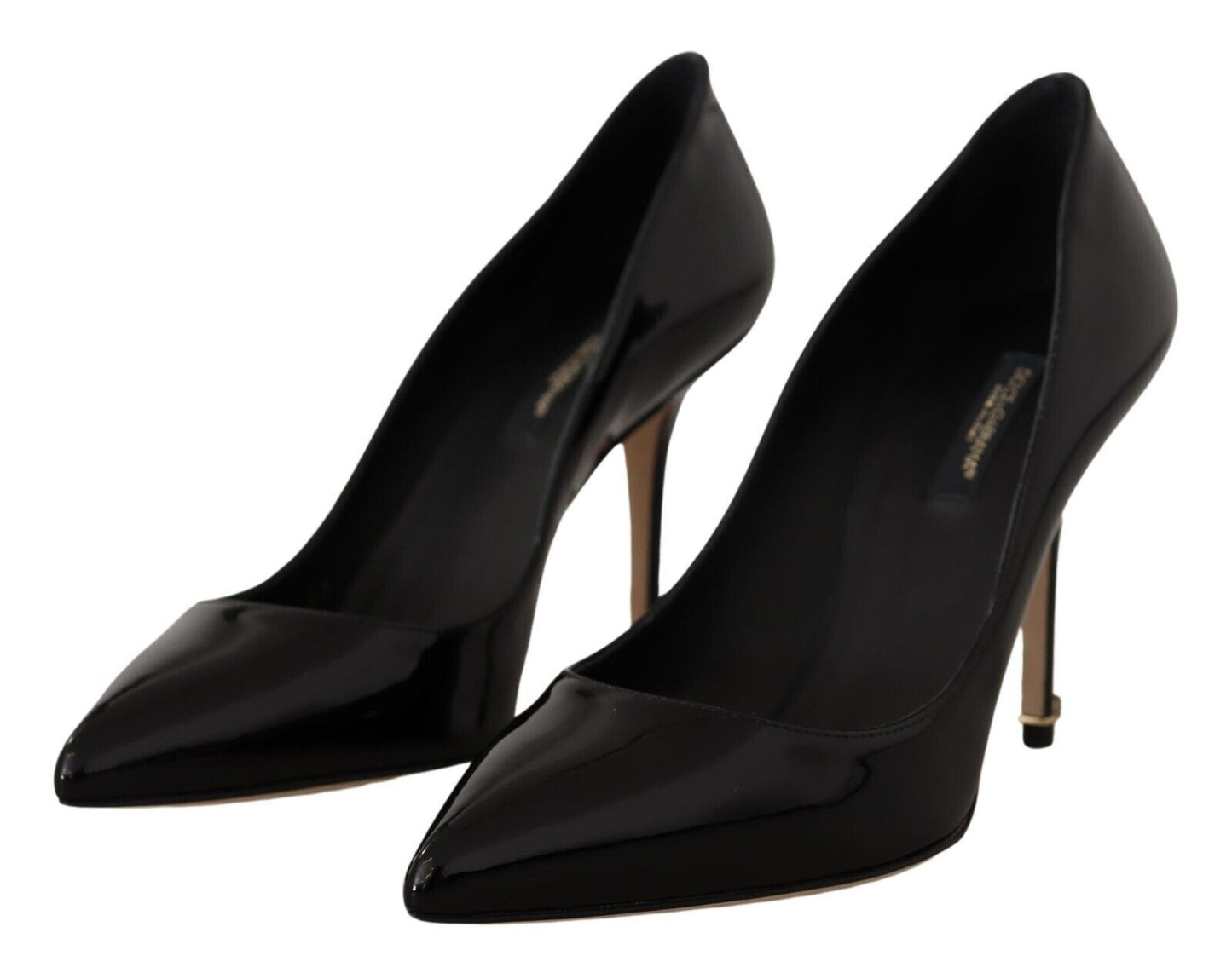 Elegant Patent Leather Heels Pumps