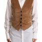 Elegant Sleeveless V-Neck Corduroy Vest