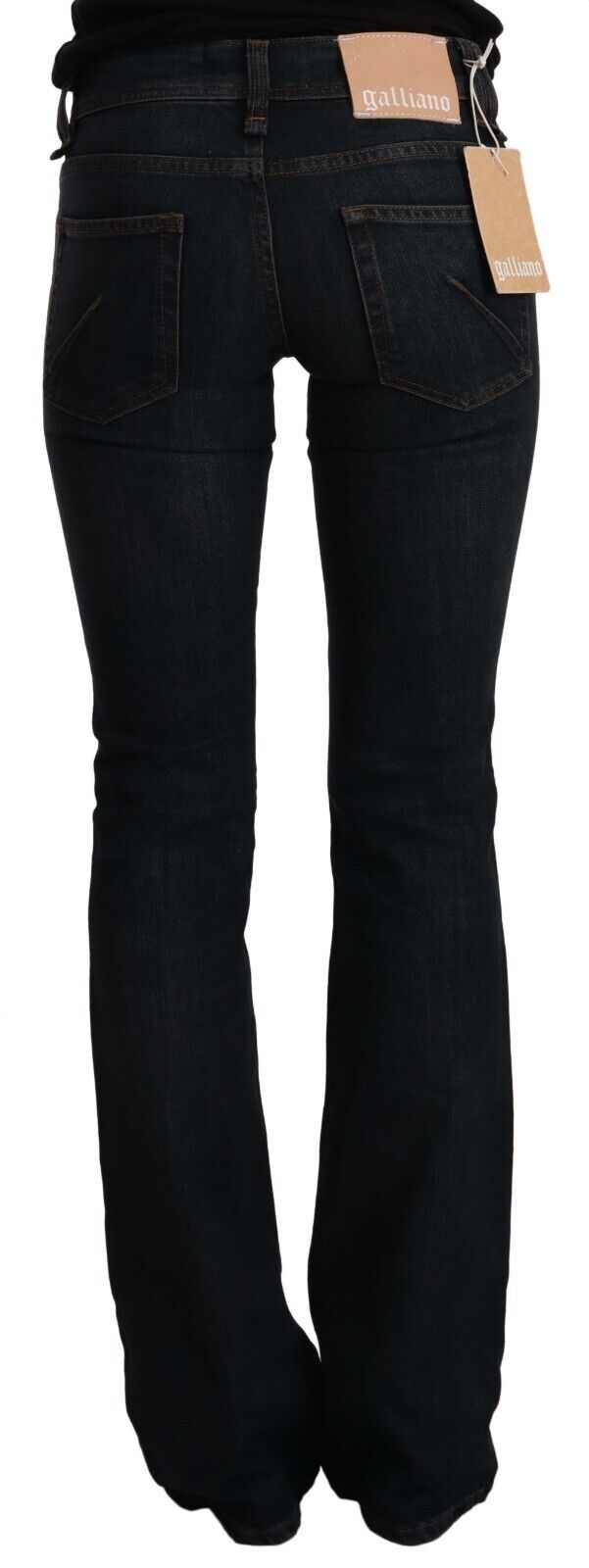 Chic Dark Blue Boot Cut Designer Jeans