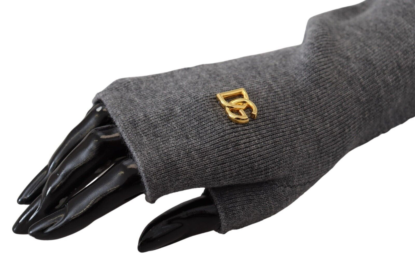 Elegant Elbow Length Fingerless Wool Gloves