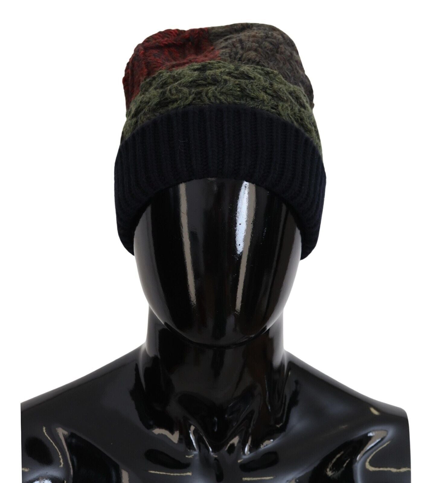 Multicolor Virgin Wool Cashmere Beanie