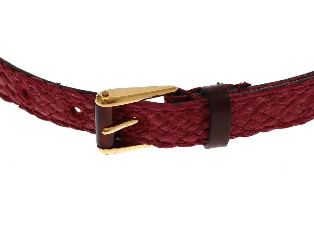 Chic Pink Viscose-Leather Belt