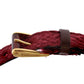 Chic Pink Viscose-Leather Belt