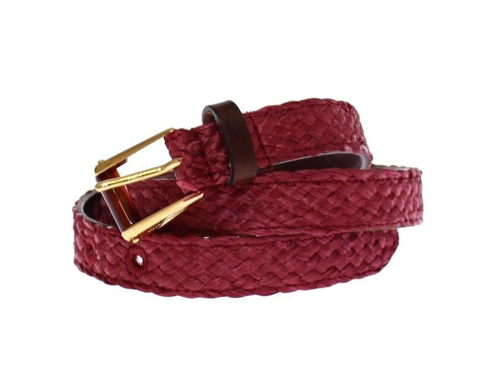 Chic Pink Viscose-Leather Belt