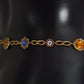 Red Suede Crystal Baroque Waist Belt