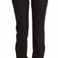 Elegant Casual Brown Wool Pants