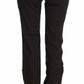 Elegant Casual Brown Wool Pants