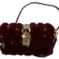 Exquisite Multicolor Box Bag with Red Details