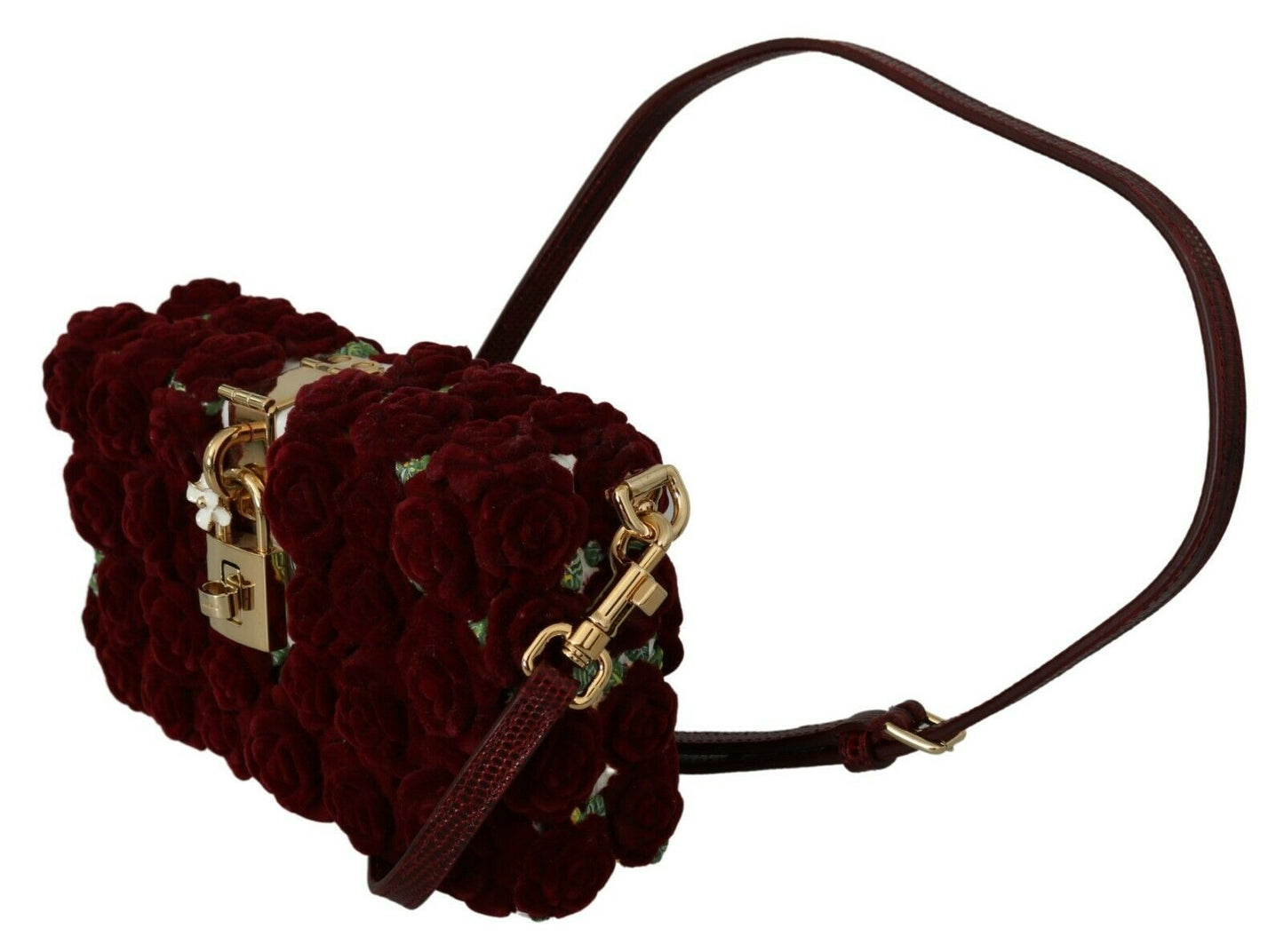 Exquisite Multicolor Box Bag with Red Details