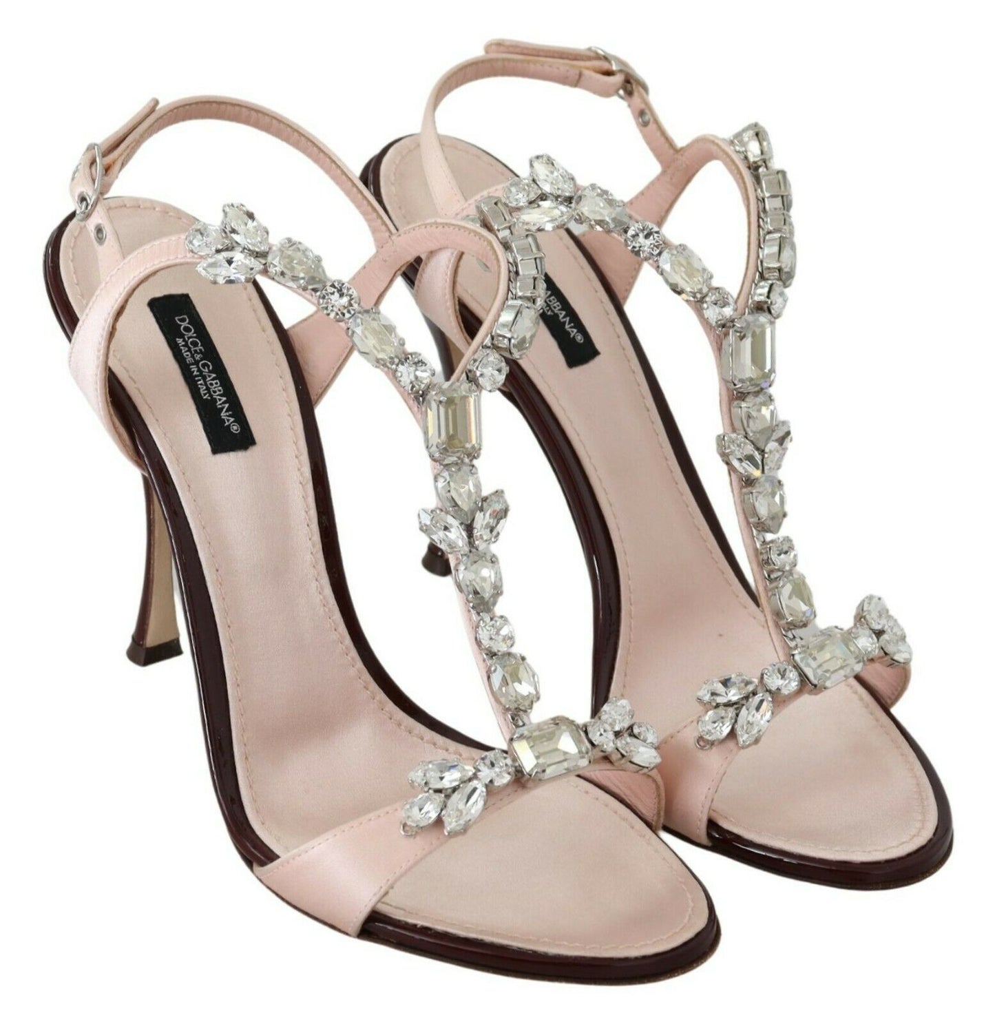 Pink Crystals Heels Keira Sandals