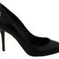 Black Patent Leather Heels Pumps