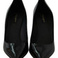 Black Patent Leather Heels Pumps