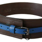 Chic Dark Brown Leather Fashion Belt