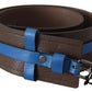 Chic Dark Brown Leather Fashion Belt