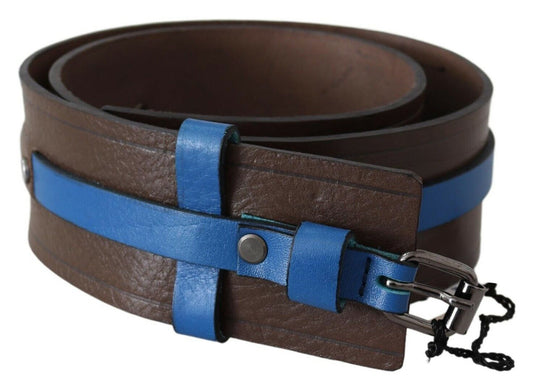 Chic Dark Brown Leather Fashion Belt