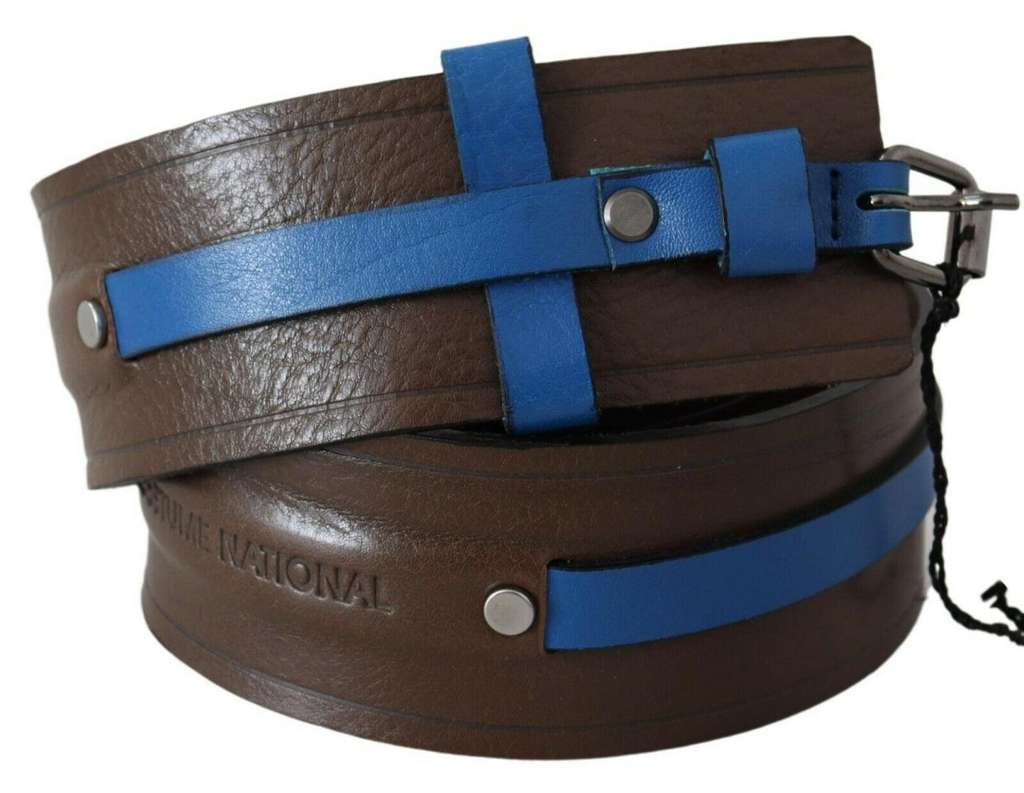 Chic Dark Brown Leather Fashion Belt