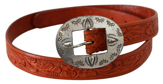 Elegant Brown Leather Fashion Belt