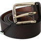 Black Leather Logo Design Cintura Buckle Fashion Waist Belt