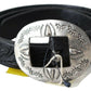 Classic Studded Black Leather Belt