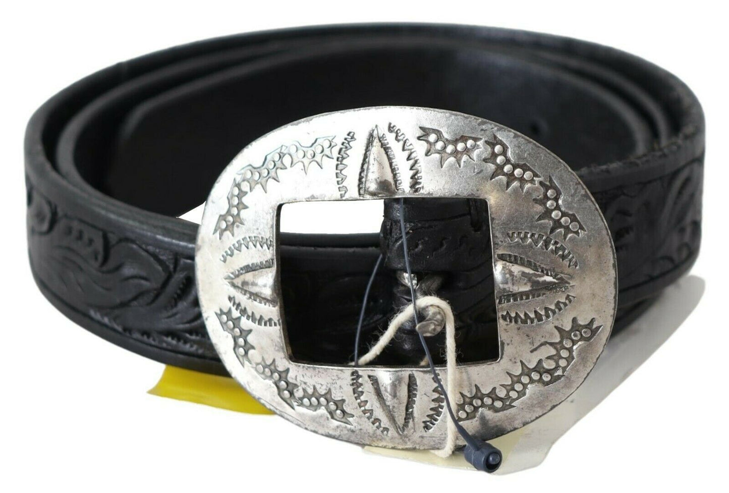 Classic Studded Black Leather Belt