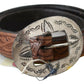 Classic Brown Leather Western Belt