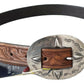 Classic Brown Leather Western Belt