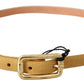 Elegant Light Brown Leather Belt