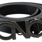 Elegant Black Leather Fashion Belt