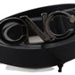 Elegant Black Leather Fashion Belt