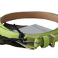 Emerald Green Leather Fashion Belt