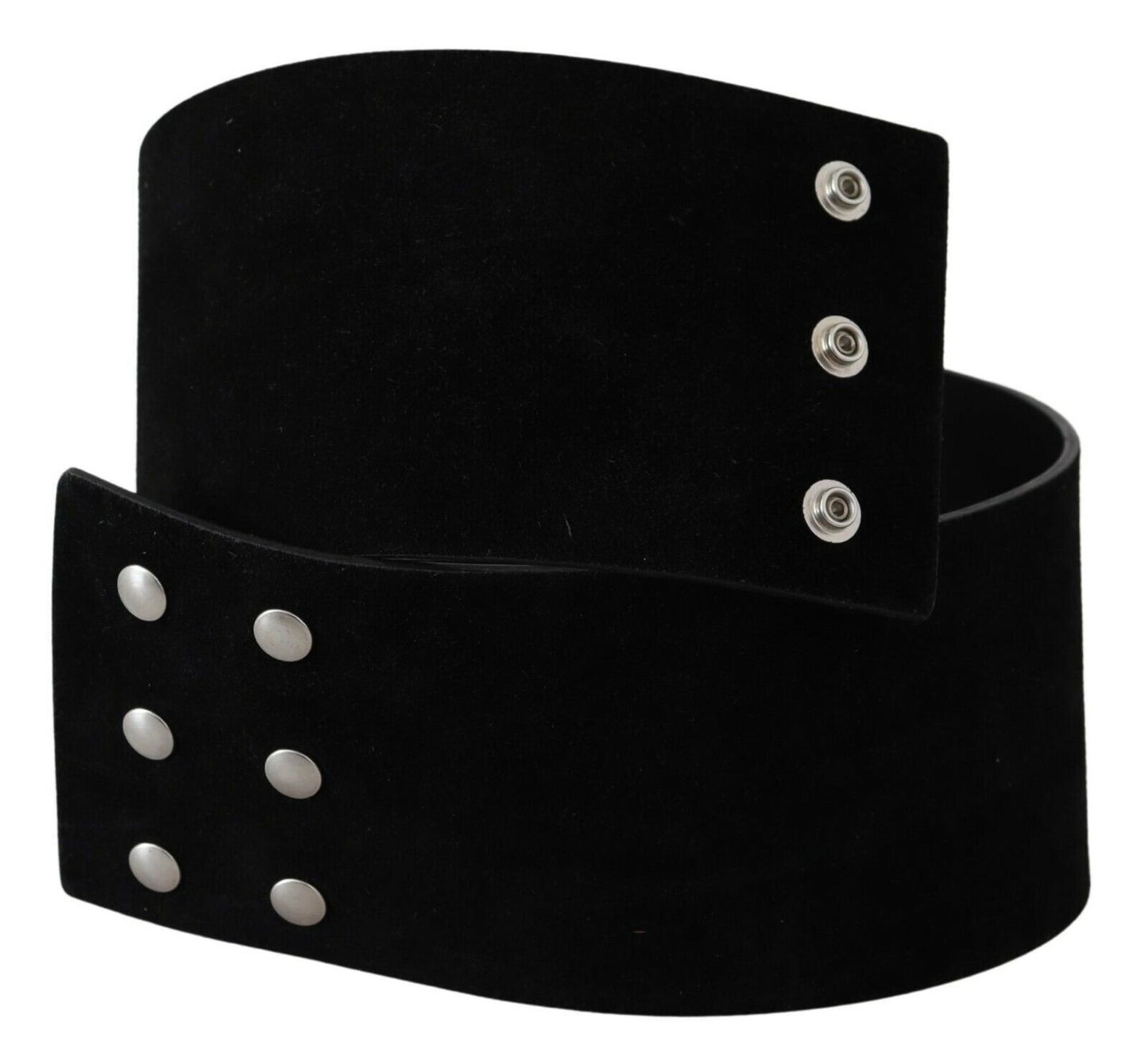 Elegant Black Leather Fashion Belt