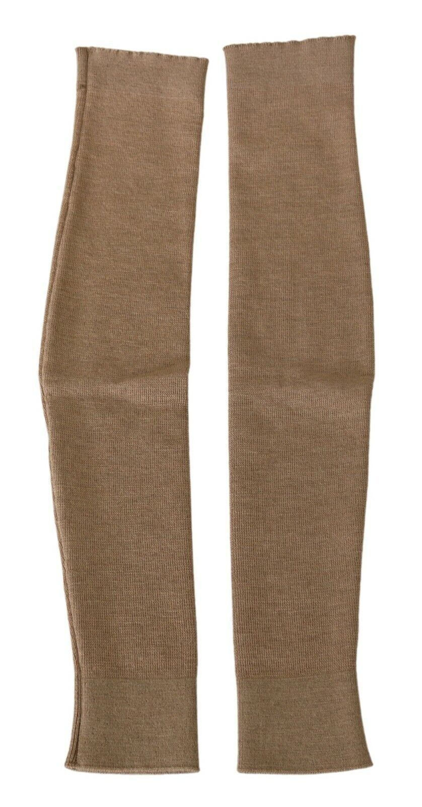 Chic Beige Virgin Wool Arm Warmer