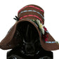 Brown Knitted Straw Floral Hat