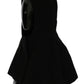Black Wool Whole Head Hooded Scarf Hat
