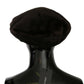 Brown Cashmere Fur Fiddler Hat