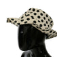 White 100% Cotton Polka Dot Design Trilby Hat