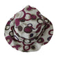 Elegant Beige Cotton Bucket Cap with Polka Dots