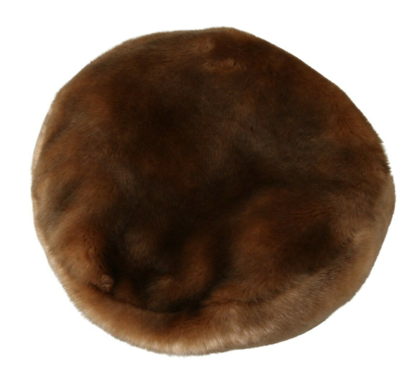 Elegant Cashmere Beret Cap in Rich Brown