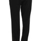 Black Yellow Cotton Lace Blazer Pants Suit