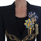 Black Crystal Fairy Tale Blazer Jacket