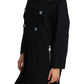 Black Trench Crystal Embellished Jacket