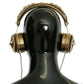 Stunning Gold Crystal Embellished Headphones