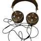Stunning Gold Crystal Embellished Headphones