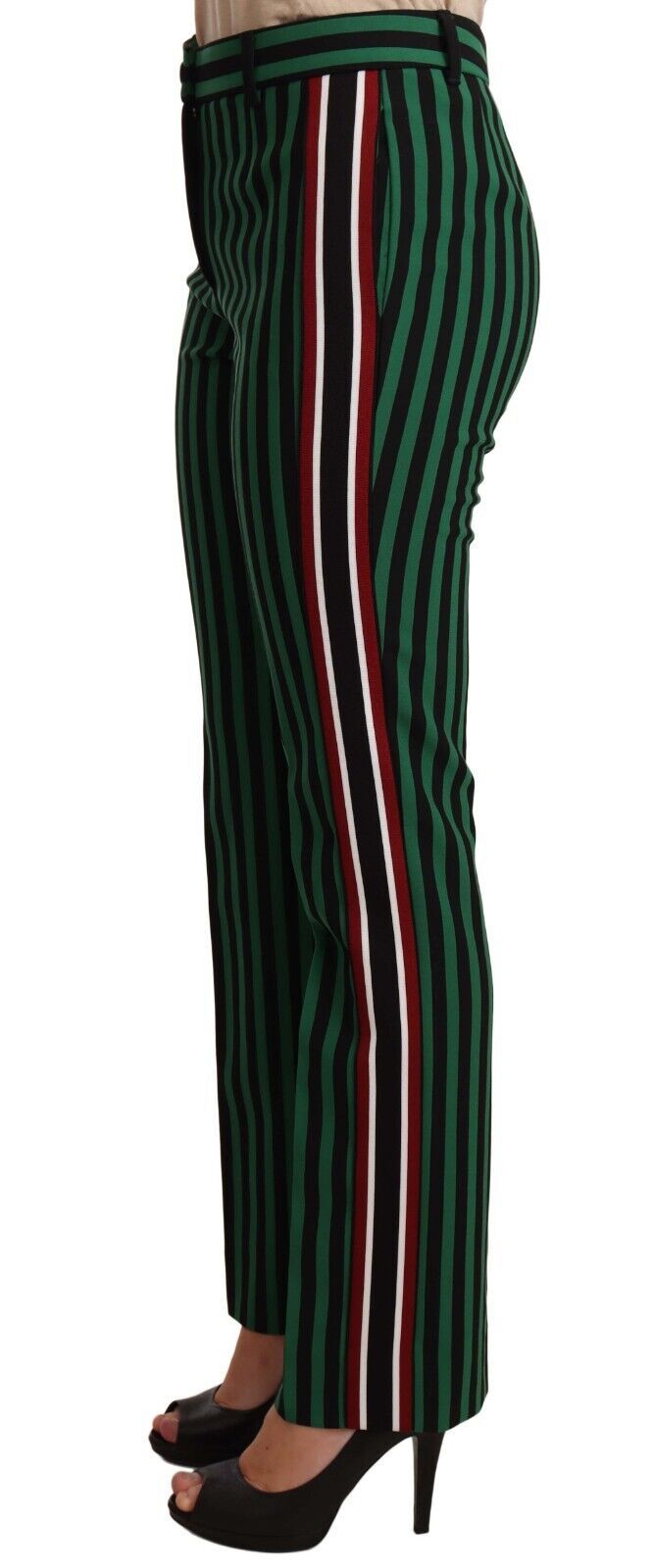 Elegant Striped Stretch Trousers