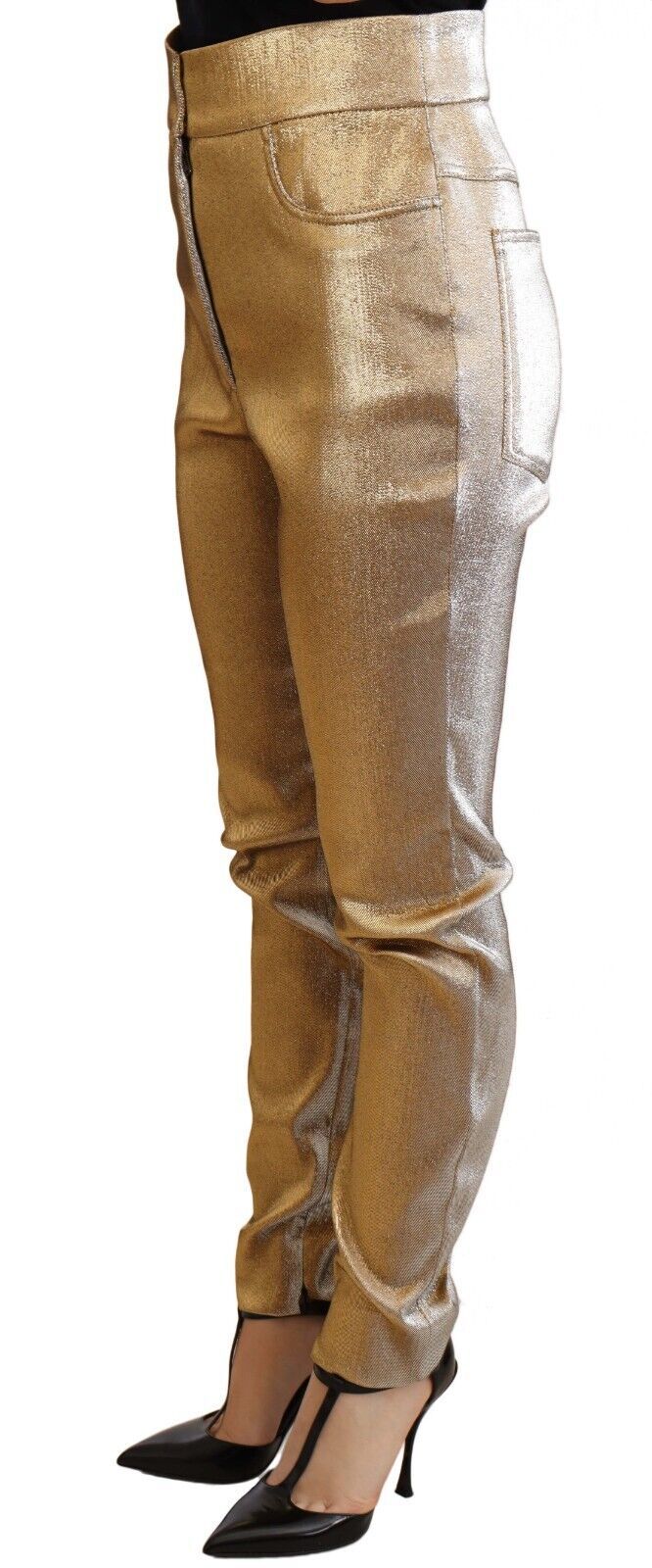 Glamorous Gold Metallic Skinny Pants