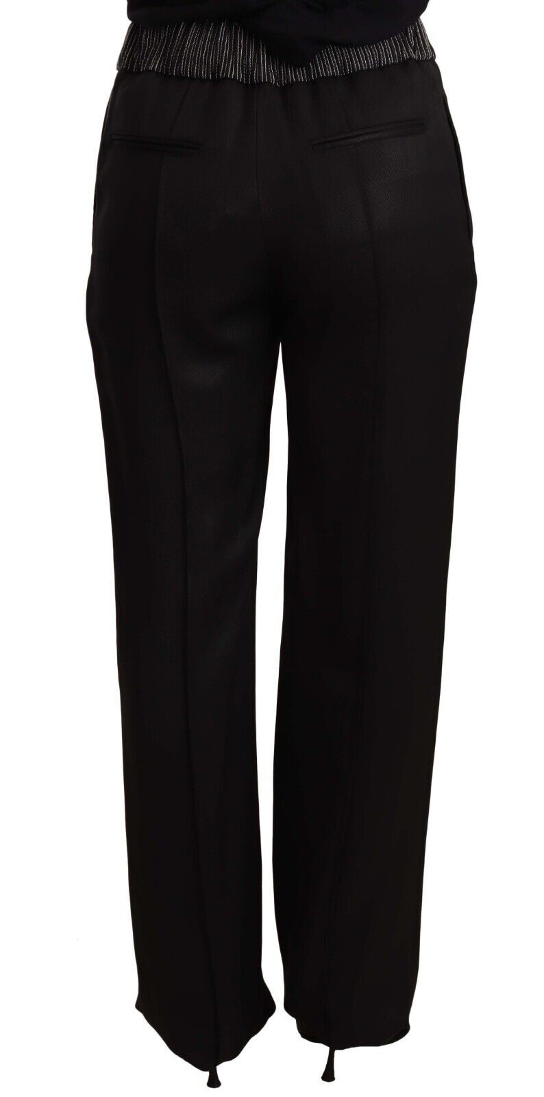 Elegant High-Waist Black Trousers