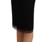 Elegant High Waist Pencil Midi Skirt